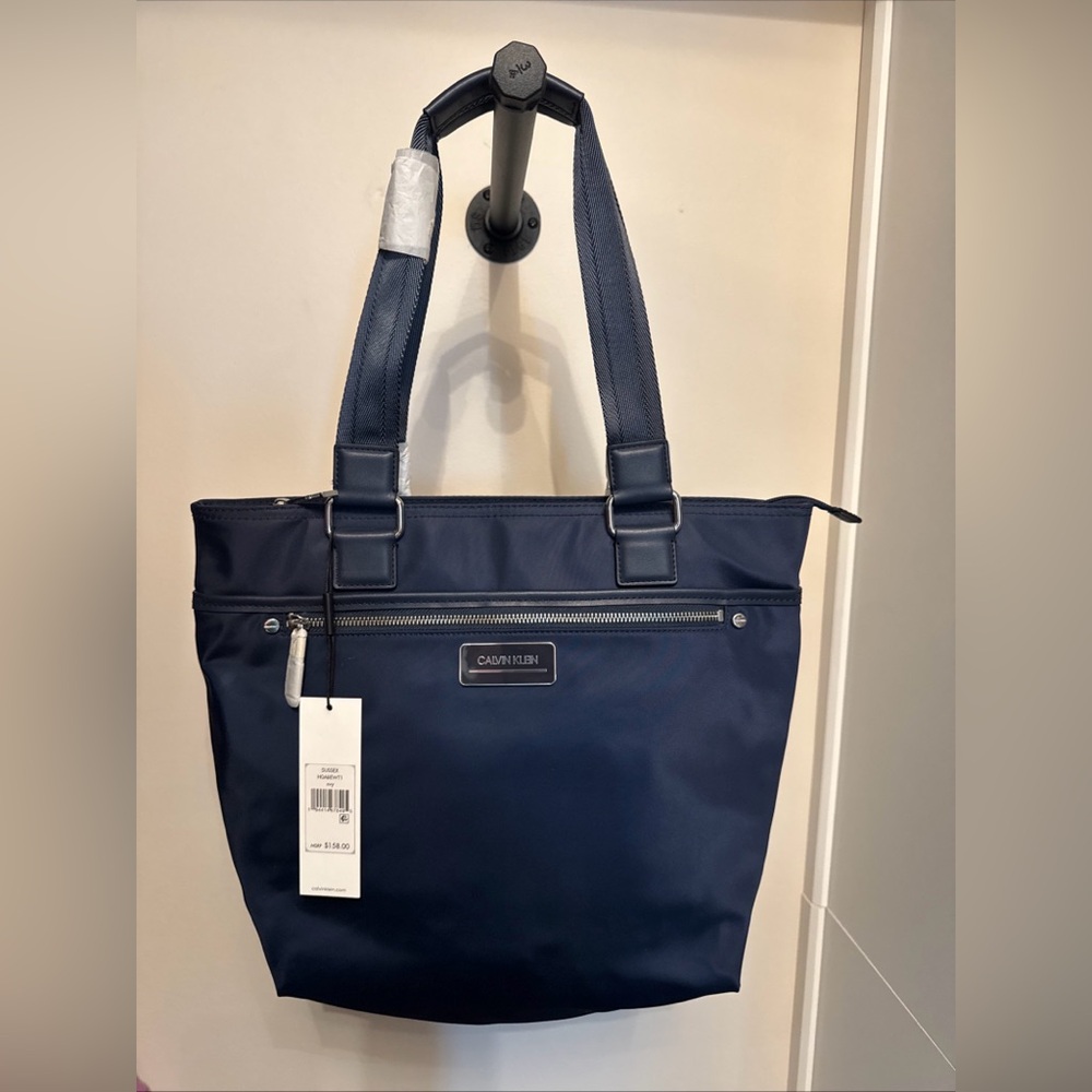 NWT Calvin Klein Sussex Navy Tote